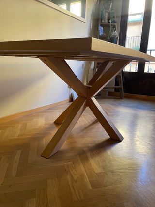 Mesa de comedor de madera 180x100 marca sklum