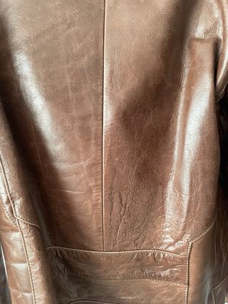 Chaqueta Moto Invictus Cuero Marrón Talla L