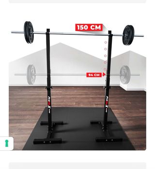 Soportes para barra de pesas k sport