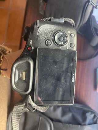 Cámara Sony con objetivo