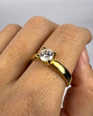 Anillo Oro 18k Diamante 0.45ct