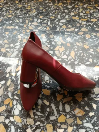 Zapatos de piel mujer tacón
