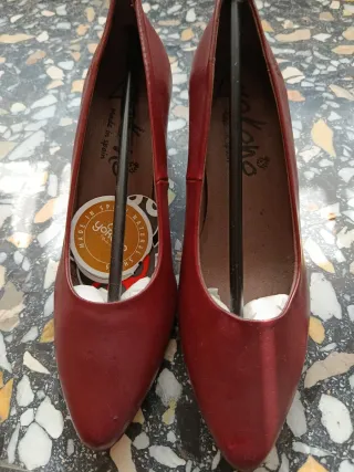 Zapatos de piel mujer tacón