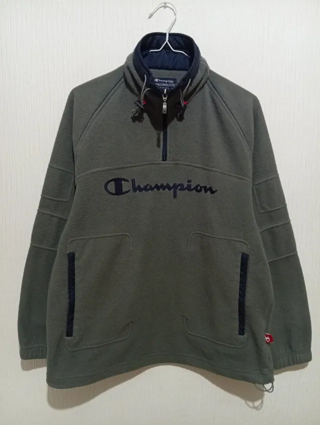 Forro polar Vintage Champion Gris/Azul marino S