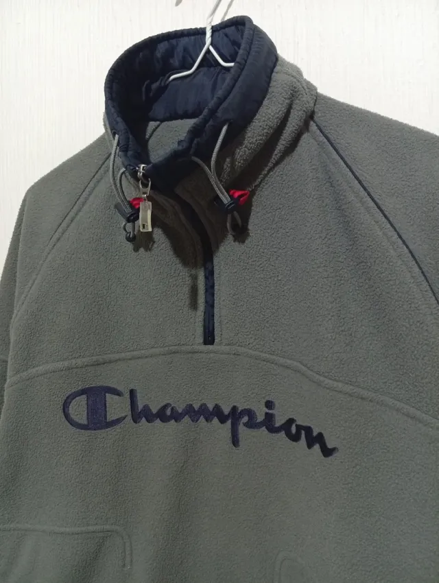 Forro polar Vintage Champion Gris/Azul marino S