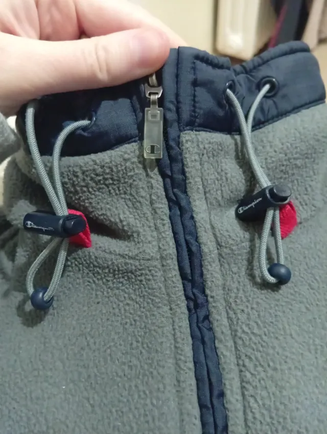 Forro polar Vintage Champion Gris/Azul marino S