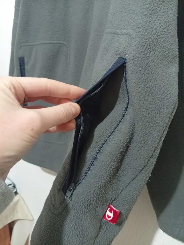 Forro polar Vintage Champion Gris/Azul marino S