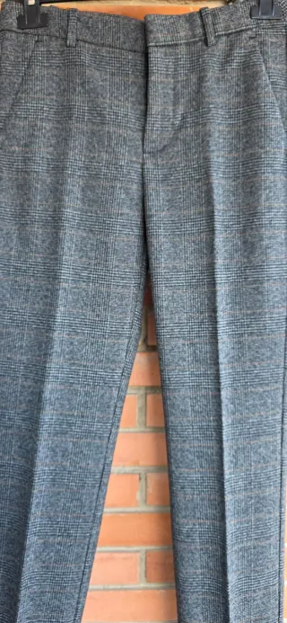Pantalón Zara Cuadros Príncipe de Gales T.XS