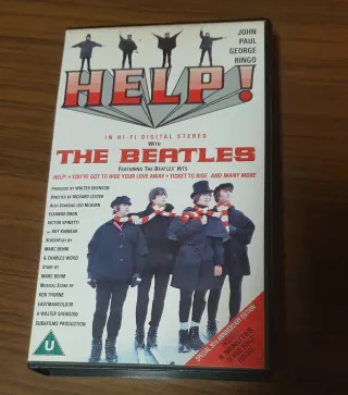 VHS The Beatles: A Hard Day's Night y Help!