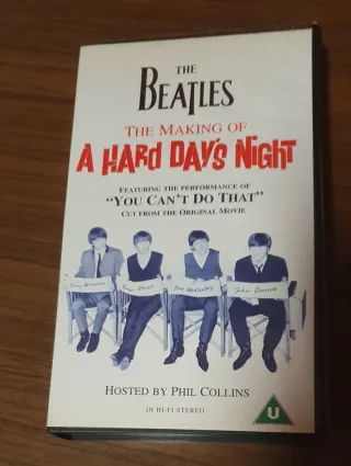 VHS The Beatles: A Hard Day's Night y Help!
