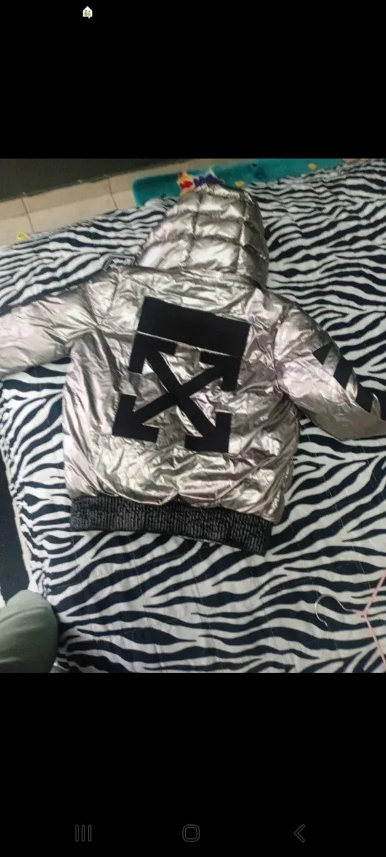 Piumino Main Label Bambino Argento