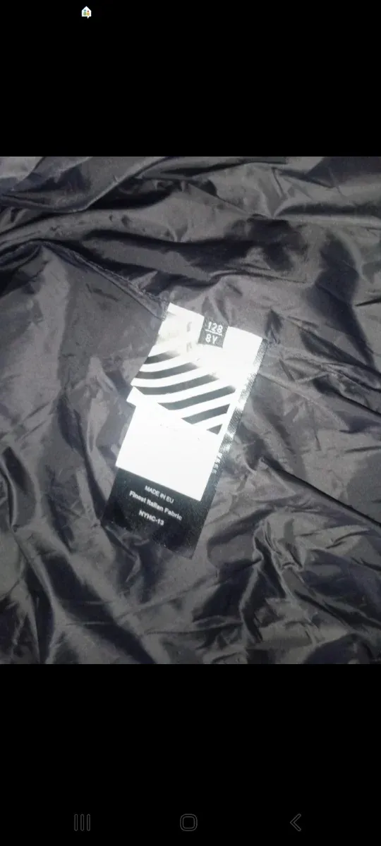 Piumino Main Label Bambino Argento