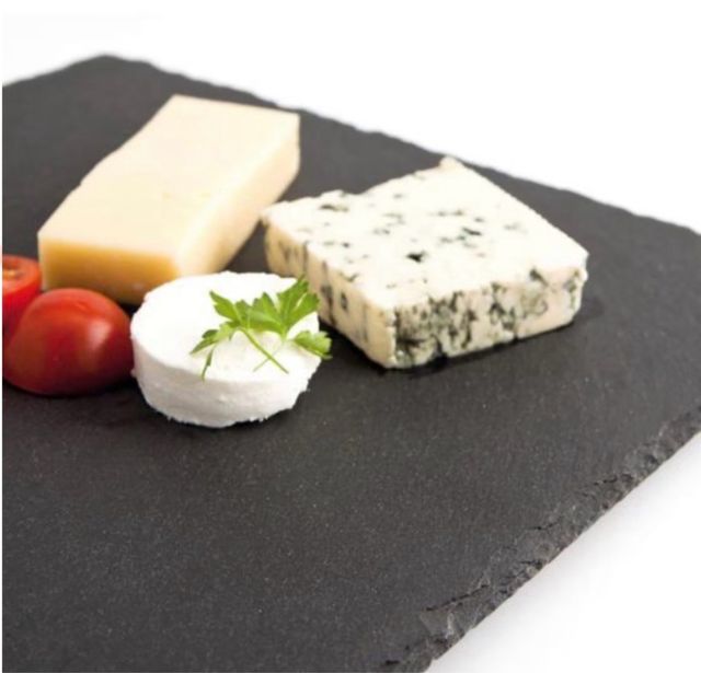 4 Platos de Pizarra Negros