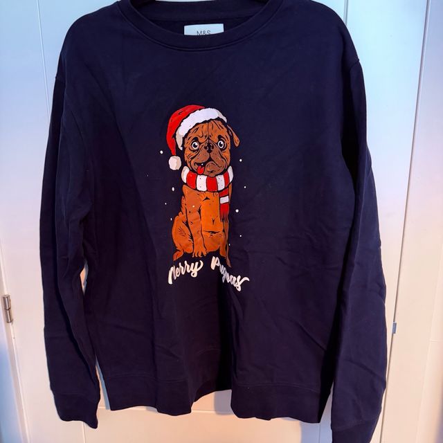Jersey Navidad Pug M&S Talla XL