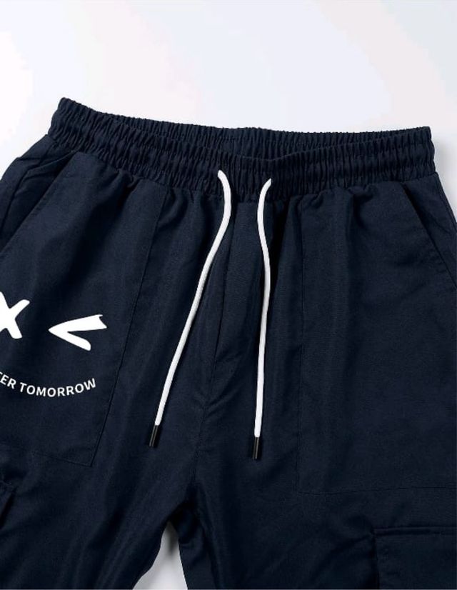 Pantalones Cargo Azules Hombre