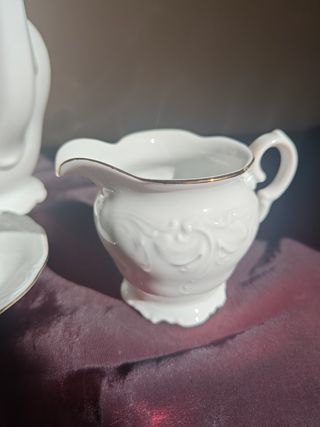 Juego de té/café porcelana Alhambra oro