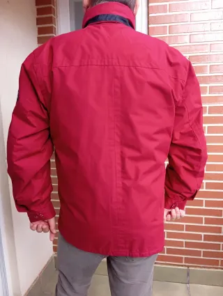 Parka roja impermeable para hombre - Talla XXL