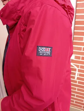 Parka roja impermeable para hombre - Talla XXL