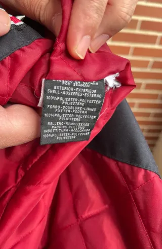 Parka roja impermeable para hombre - Talla XXL