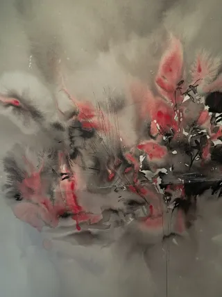 Acuarela Aguada abstracta