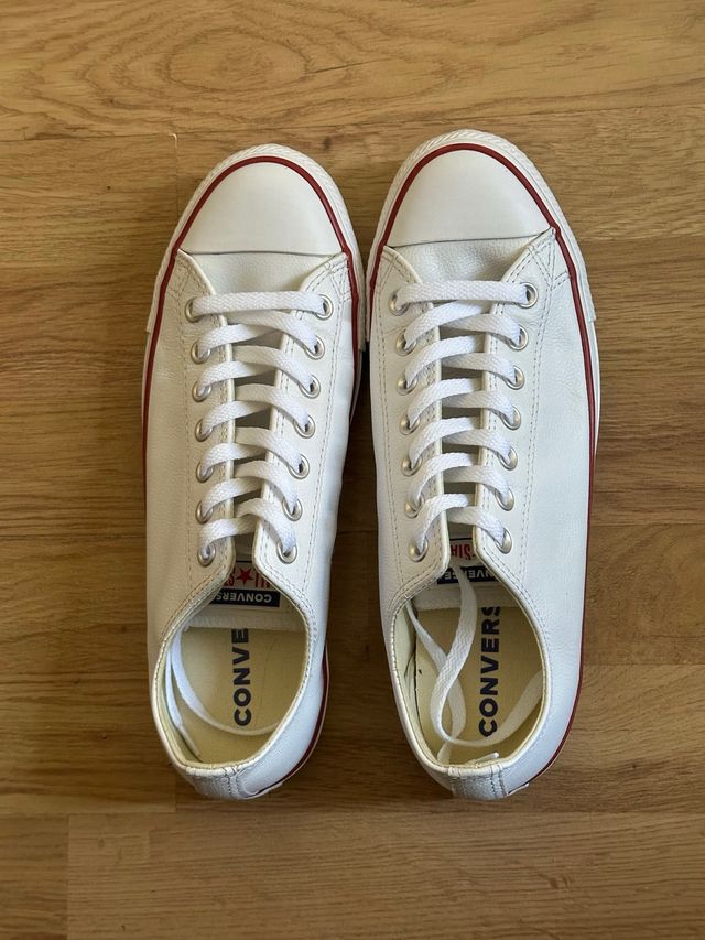 Converse All Star Piel Blancas Talla 42