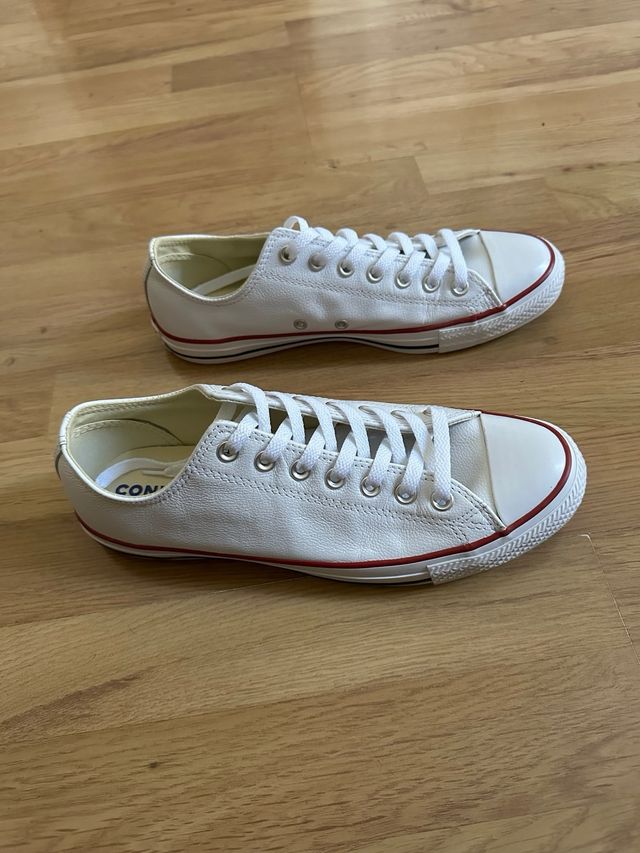 Converse All Star Piel Blancas Talla 42