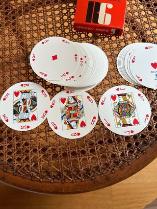 Carte da gioco Poker Rotondo 100% Plastic