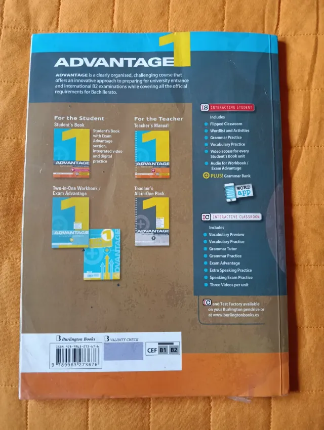 ADVANTAGE FOR BACHILLERATO 1. ST'S BOOK (2017)