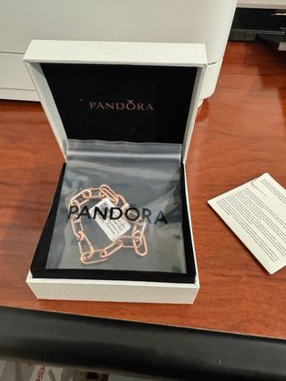 Pulsera Pandora Me eslabones oro rosa