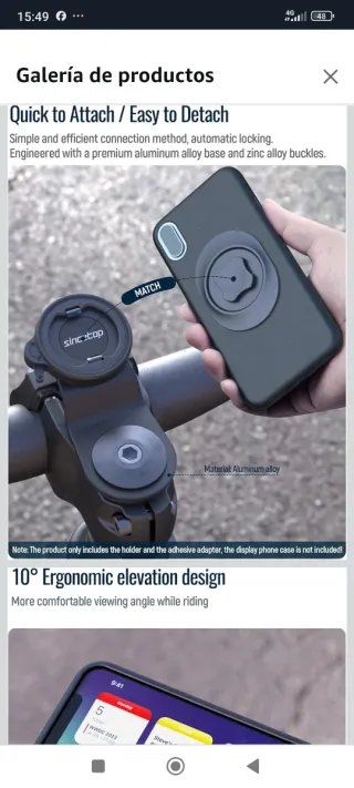 Soporte Móvil Sincetop para Bicicleta