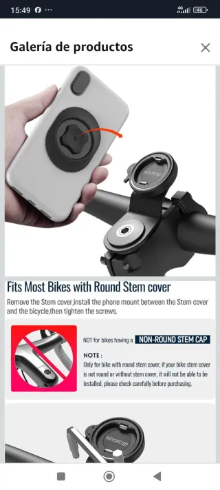 Soporte Móvil Sincetop para Bicicleta