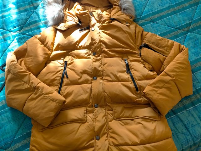 Piumone invernale uomo con cappuccio removibile