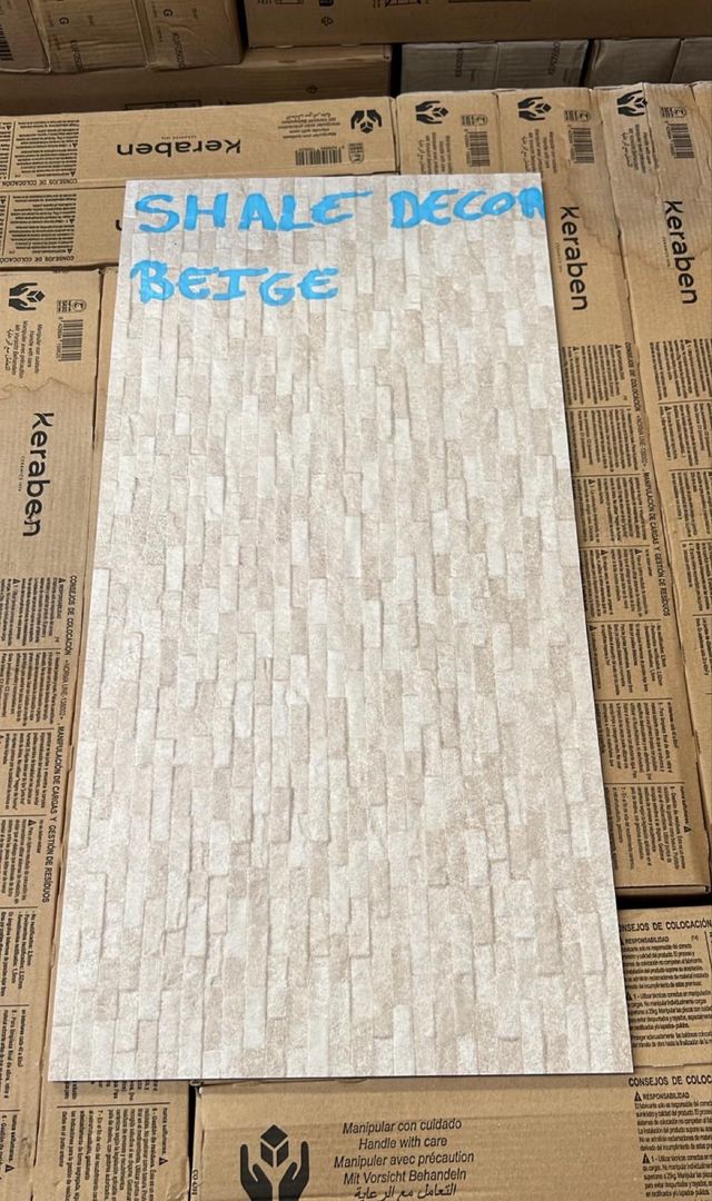 Lote de azulejo Keraben Shale Decor Beige 30x60