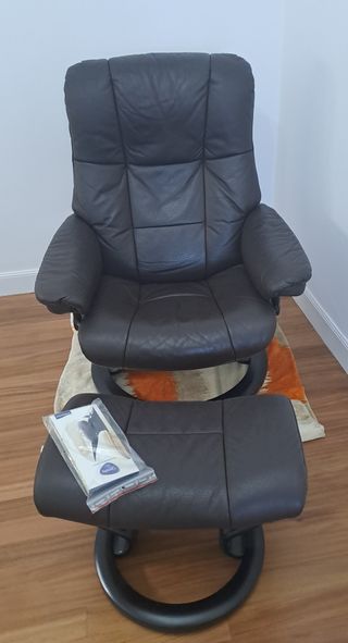 Sillón Stressless Myfair piel marrón oscuro