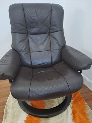 Sillón Stressless Myfair piel marrón oscuro