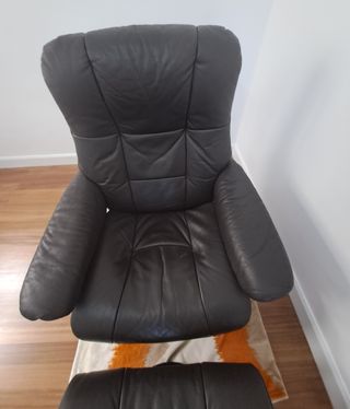 Sillón Stressless Myfair piel marrón oscuro