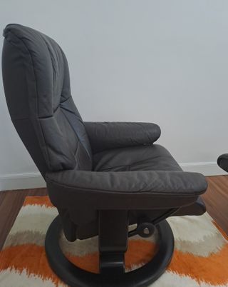 Sillón Stressless Myfair piel marrón oscuro