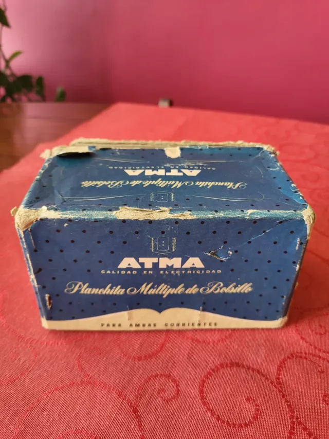 Plancha Vintage ATMA de Bolsillo con Caja