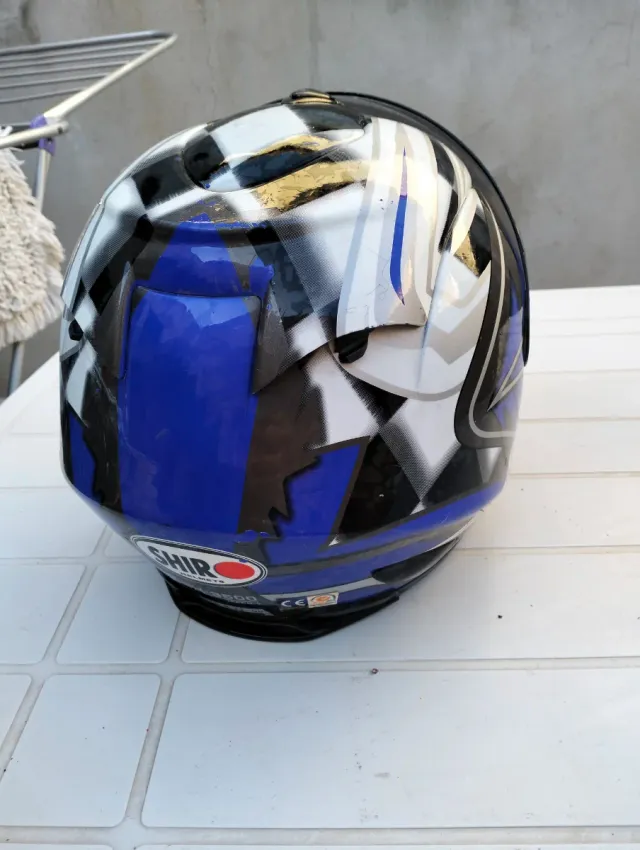 Casco de moto SHIRO en buen estado Talla M 57/58