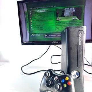 Xbox 360 Slim Con Controller +Cavi
