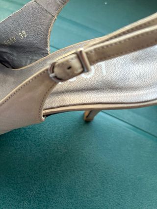 Zapatos de tacón beige mujer talla 39