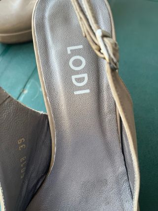 Zapatos de tacón beige mujer talla 39