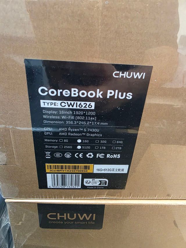 Portátil Chuwi CoreBook+ AMD R5 7430U 16GB/512GB