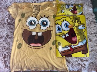 Lote Bob Esponja: Camiseta, Carpeta y Estuche