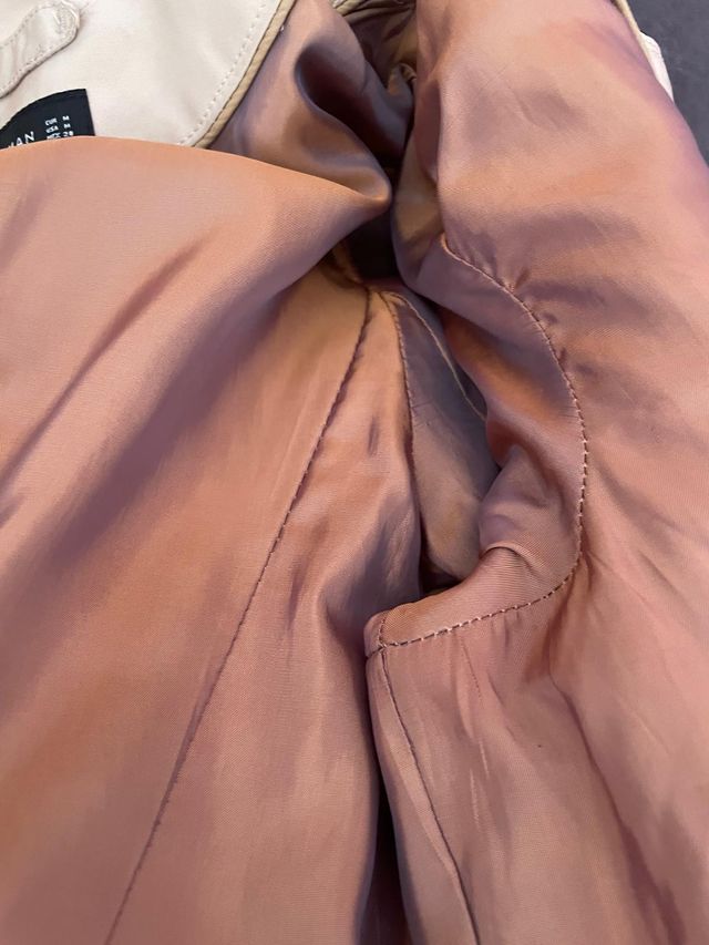 Gabardina Zara Beige Impermeable