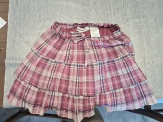 Falda Brownie cuadros rosa