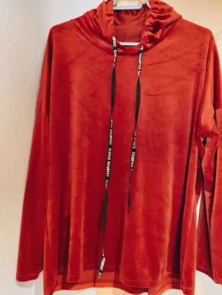 Chaqueta Velour Roja Tallas 44-48