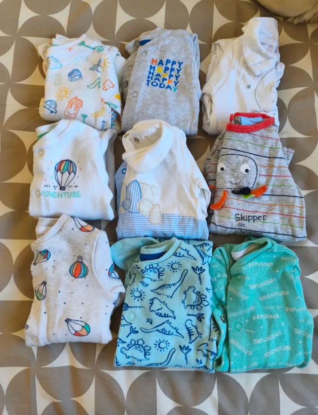 Pijamas bebé recién nacido lote 9