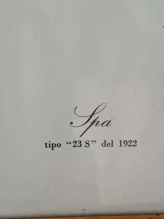 Quadro Spa tipo 23 S del 1922