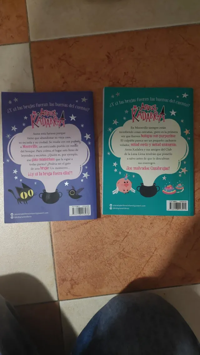 2 libros de anna kadabra 1 y 2